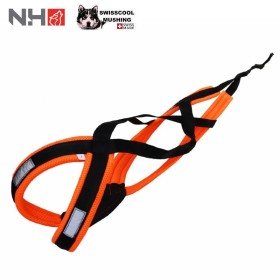 Harnais Northern Howl X-Back classique - Harnais de traction pour chien - orange néon