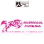 Autocollant Swisscool Mushing - Chiens de sport et de traineau - rose