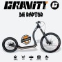 Trottinette de descente Gravity DH Raptor - Le top de la Trottinette de descente - Avec ou sans chiens - vue de profil