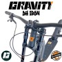 Trottinette de descente Gravity DH Iron - Le top de la Trottinette de descente - Vue fourche RST KILLAH 203 mm