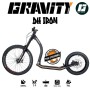 Trottinette de descente Gravity DH Iron - Le top de la Trottinette de descente - Avec ou sans chiens - vue de profil
