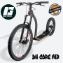 Trottinette de descente Gravity DH Core Air - Découverte du plaisir de la descente  - vue à 45 degrés - noir