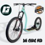 Trottinette de descente Gravity DH Core Air - Découverte du plaisir de la descente  - vue à 45 degrés - bleu ciel