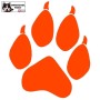 autocollant patte de loup - stickers voiture animaux - orange