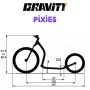 Dimension Trottinette Gravity Scooters Pixies - CaniTrottinette - Trottinette enfant