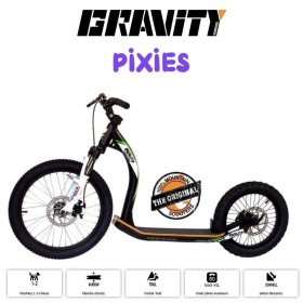 Trottinette Gravity Scooters Pixies - CaniTrottinette - Trottinette enfant - vue de côté
