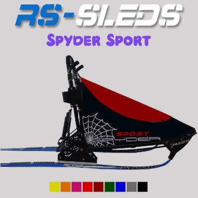 Traineau chien RS-Sleds (RSS) Spyder Sport - Traineau sprint à partir de deux chiens - sac à chien bordeaux