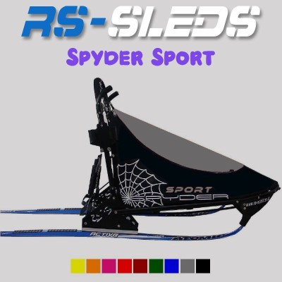 Traineau chien RS-Sleds (RSS) Spyder Sport - Traineau sprint à partir de deux chiens - sac à chien gris