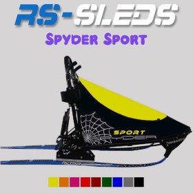 Traineau chien RS-Sleds (RSS) Spyder Sport - Traineau sprint à partir de deux chiens - sac à chien jaune