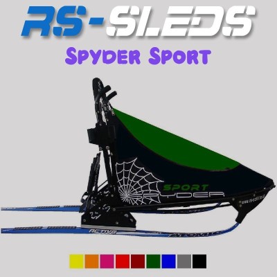 Traineau chien RS-Sleds (RSS) Spyder Sport - Traineau sprint à partir de deux chiens - sac à chien vert