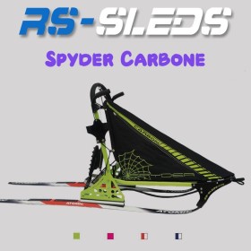 Traineau chien RS-Sleds (RSS) Spyder Carbone - Traineau sprint conçu pour la compétition - vert néon