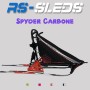 Traineau chien RS-Sleds (RSS) Spyder Carbone - Traineau sprint conçu pour la compétition - rouge et blanc