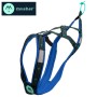 Harnais Anvik de Musher - Harnais de traction pour chien (x-back) - vue profil - bleu