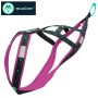 Harnais Koyuk de Musher - Harnais de traction pour chien (x-back) - vue profil - fuschia