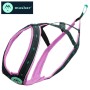 Harnais Takotna de Musher - Harnais de traction pour chien (x-back) - vue profil - rose neon