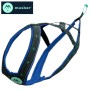 Harnais Takotna de Musher - Harnais de traction pour chien (x-back) - vue profil - bleu