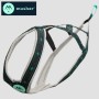 Harnais Takotna de Musher - Harnais de traction pour chien (x-back) - vue profil - argent