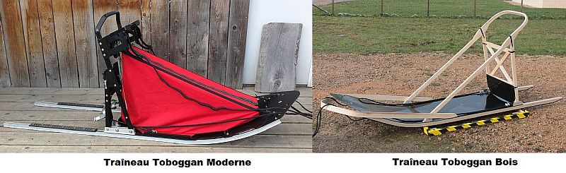 traineau toboggan bois